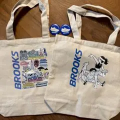 新品未使用 非売品 BROOKS トートバッグ 2種 缶バッジ 2個