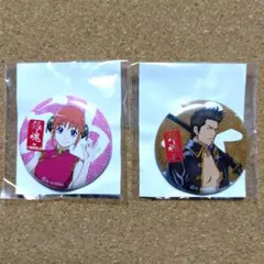 希少 銀魂 in J-WORLD 缶バッジ 2個 神楽＆近藤勲
