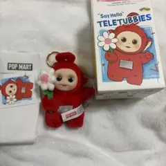 テレタビーズ　 "Say Hello" ぬいぐるみペンダント　ポー　赤