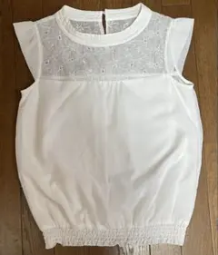 ROPÉ PICNIC ホワイトノースリーブシャツ 38