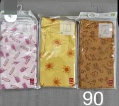 【新品未使用】3点セットUNIQLO ドライレギンス 5分丈 90cmのサムネイル