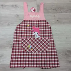 My Melody エプロン チェック柄 ピンク　Мのサムネイル
