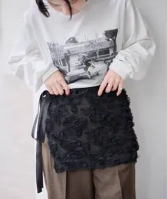 JANE SMITH TULLE EMBROIDERY WRAP SKIRT