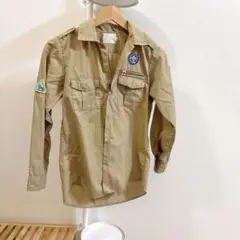 ミリタリーシャツ　ベージュ