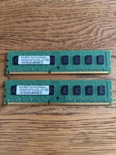 SanMax DDR3 メモリー 4GB 2枚セット - メルカリ