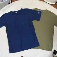 champion tシャツ　半袖　2枚セット　デニム生地