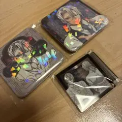 鬼滅の刃　宇髄天元 モクテル缶バッジ ・ミニアクリルパネル3点セット