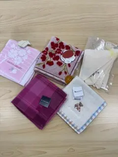 新品未使用 ミニタオルハンカチ 5枚セット BURBERRY ブランドハンカチ