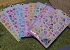 ぷっくりシール 3D　STICKERS　8枚セット