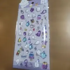 大人気⭐ぷくぷくシール⭐可愛いおばけ透明プラスチックシール新品