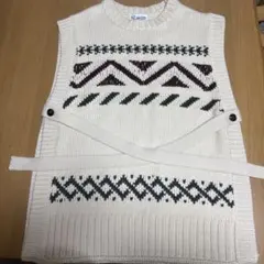 RNANinc PRODUCT アイボリー ニットベスト