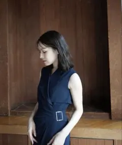 laubeblanc Belted Jacquard Dress Mサイズ - メルカリ