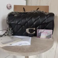 COACH タビー26 CP150 ブラック シルバー　ショルダーバッグ