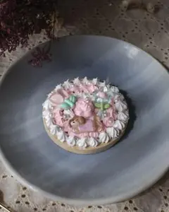 ケーキ型デコレーション ミラー 【ハンドメイド】 スイーツ ホイップ