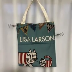 【新品】【未使用品】たっぷり大きめ LISA LARSON エコバッグ 猫柄