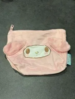 【サンリオ】ふわふわFACE台形ポーチ マイメロディ