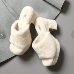 厚底ユニットソールオールボアサンダル アイボリー