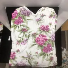 昭和　レトロ　ノースリブ　花柄　イタリア製