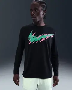 NIKE RUNNING 長袖カットソー ブラックのサムネイル