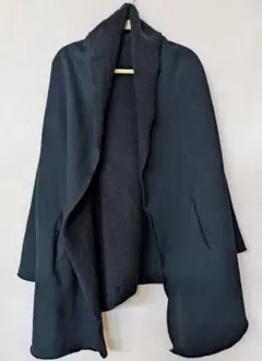 ミズイロインド　ボアフリースハーフコート　ブラック　フリーサイズ