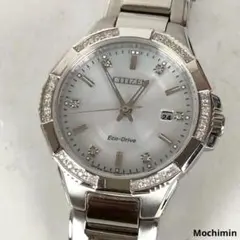 CITIZEN シチズン エコドライブ レディース腕時計 シルバー×ストーン装飾