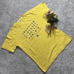 Canterbury 半袖Tシャツ イラスト ロゴ イエロー Mサイズのサムネイル