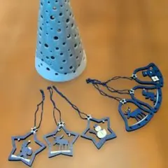 可愛い♡フェリシモ購入♡木製手作りXmas☆オーナメント6個セット