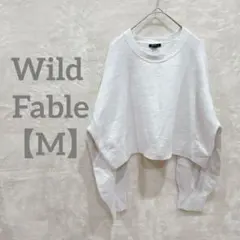 匿名配送✨Wild Fable 【M】ドロップショルダー セーター クロップド丈