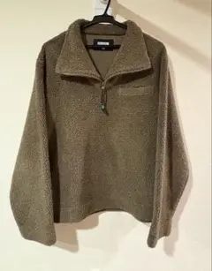 【PaulSmith】ポールスミス フリースプルオーバー ハーフジップ ブラウン
