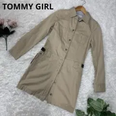 訳あり　TOMMY GIRL ベージュ　ロング丈コート　S