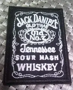 《黒四JD７縦》激渋ジャックダニエルズJack Daniel's 刺繍ワッペン◆