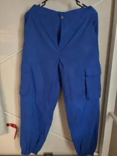 カーゴパンツ　青