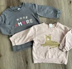 ❷H&M 80cmトレーナー2点セット