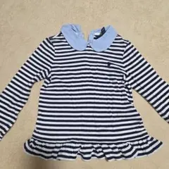 Polo Ralph Lauren 襟付きストライプ長袖カットソー ラルフ