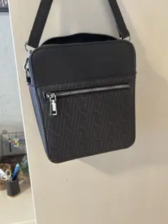 (美品)大人気、ダンヒル、ディーエイト、ショルダー、ナイロン、レザー、エンボス 美品)大人気、ダンヒル、ディーエイト、ショルダー、ナイロン、レザー