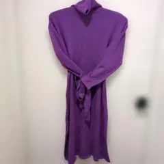 パープル ロングワンピース