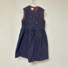 ファミリア　ジャンバースカート　デニム　120