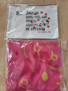 HELLO KITTY ポーチ＆ブランケットセット
