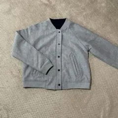 レディス リバーシブルジャンバー グレー×ネイビー