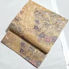 正絹✿正倉院華文 吉祥柄 金糸 唐織 六通柄 袋帯 - メルカリ