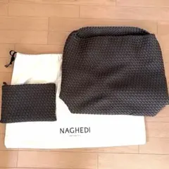 NAGHEDI Nomadホーボーバッグ ポーチ付き 完売色キャメル - メルカリ