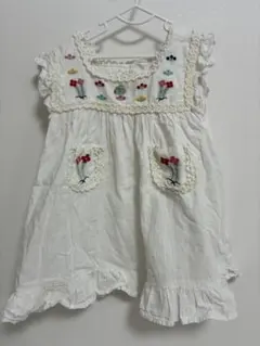 サイズ100 ワンピース　夏　白