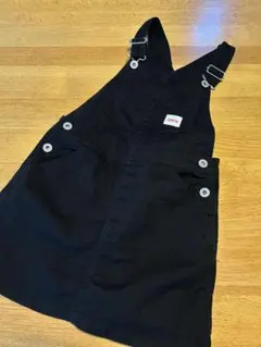 EDWIN オーバーオールスカート:ブラック