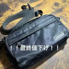 Coleman ウォーカーポーチ（ブラック）大人気！！ (男女兼用)