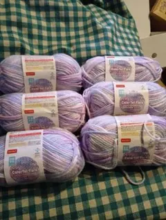 DAISO Colorful Yarn パープル 40g 6個セット