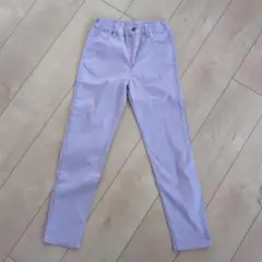 【130cm】ストレッチパンツ　長ズボン　女の子　パープル◇ikka