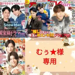timelesz 月刊ザテレビジョン 12月号 切り抜き