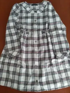 長袖シャツワンピース　120　べべ