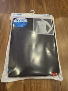 ユニクロ エアリズムUVカットクルーネック（長袖）3XL 黒 新品 レディース