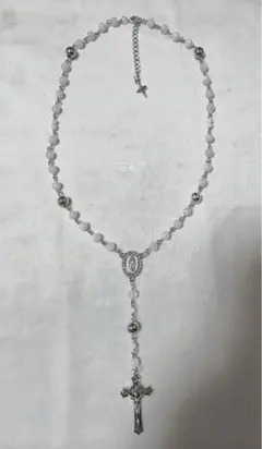 ハンドメイドアクセサリー ビーズネックレス フェアリーグランジ y2k ロザリオ